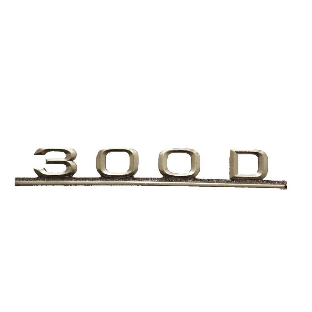 1979 Mercedes-Benz W123 300D Trunk Lid Emblem Badge OEM